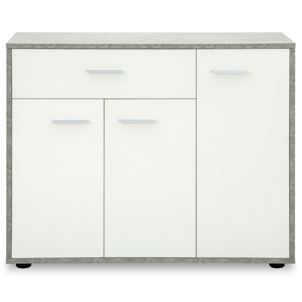 IDIMEX Schuhschrank , Betonoptik/weiß style modern - Spanplatte