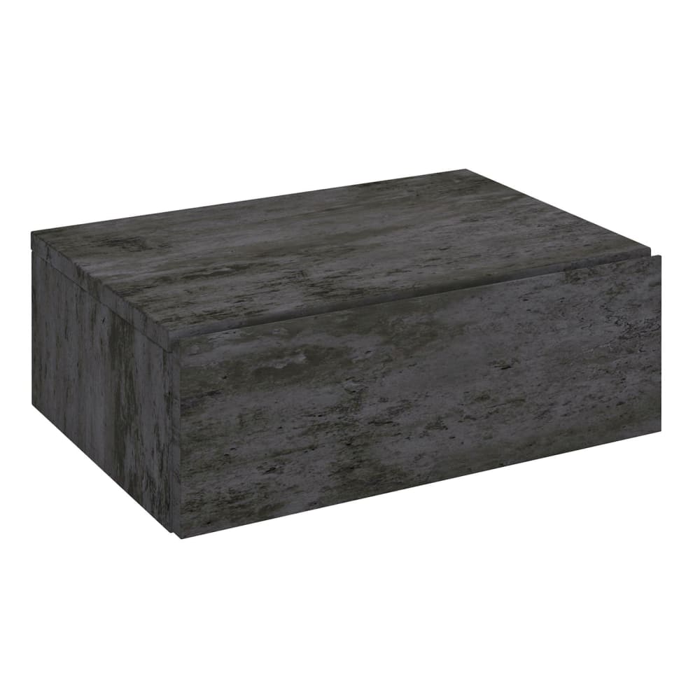 IDIMEX Hängender Nachttisch mit Wandbefestigung und Schublade, Beton dunkel style modern Grau Spanplatte