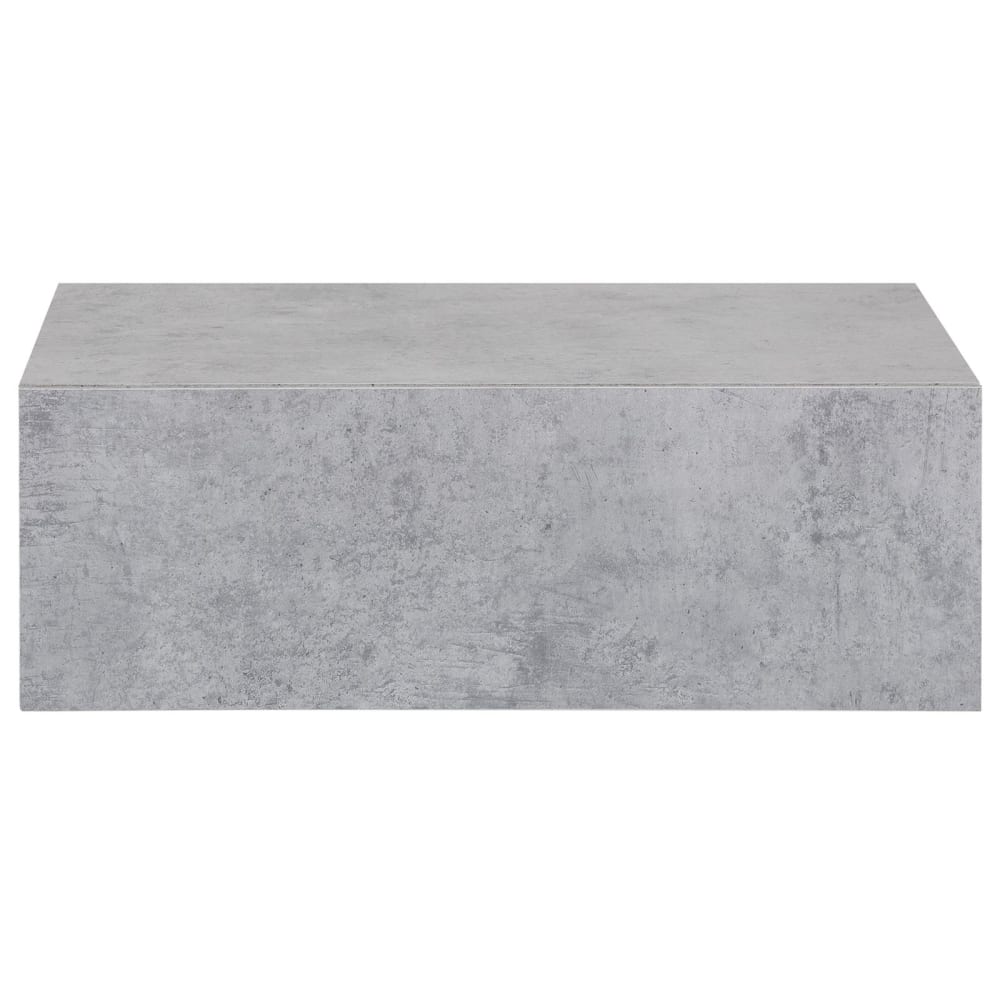 IDIMEX Hängender Nachttisch mit Wandbefestigung und Schublade, Betonoptik style modern Grau Spanplatte