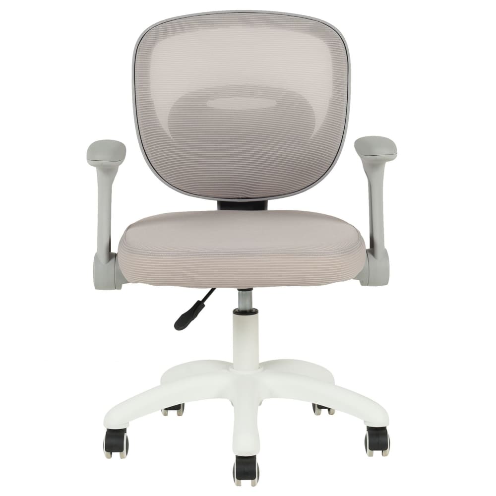 Chaise de bureau enfant avec accoudoirs réglable en hauteur, gris