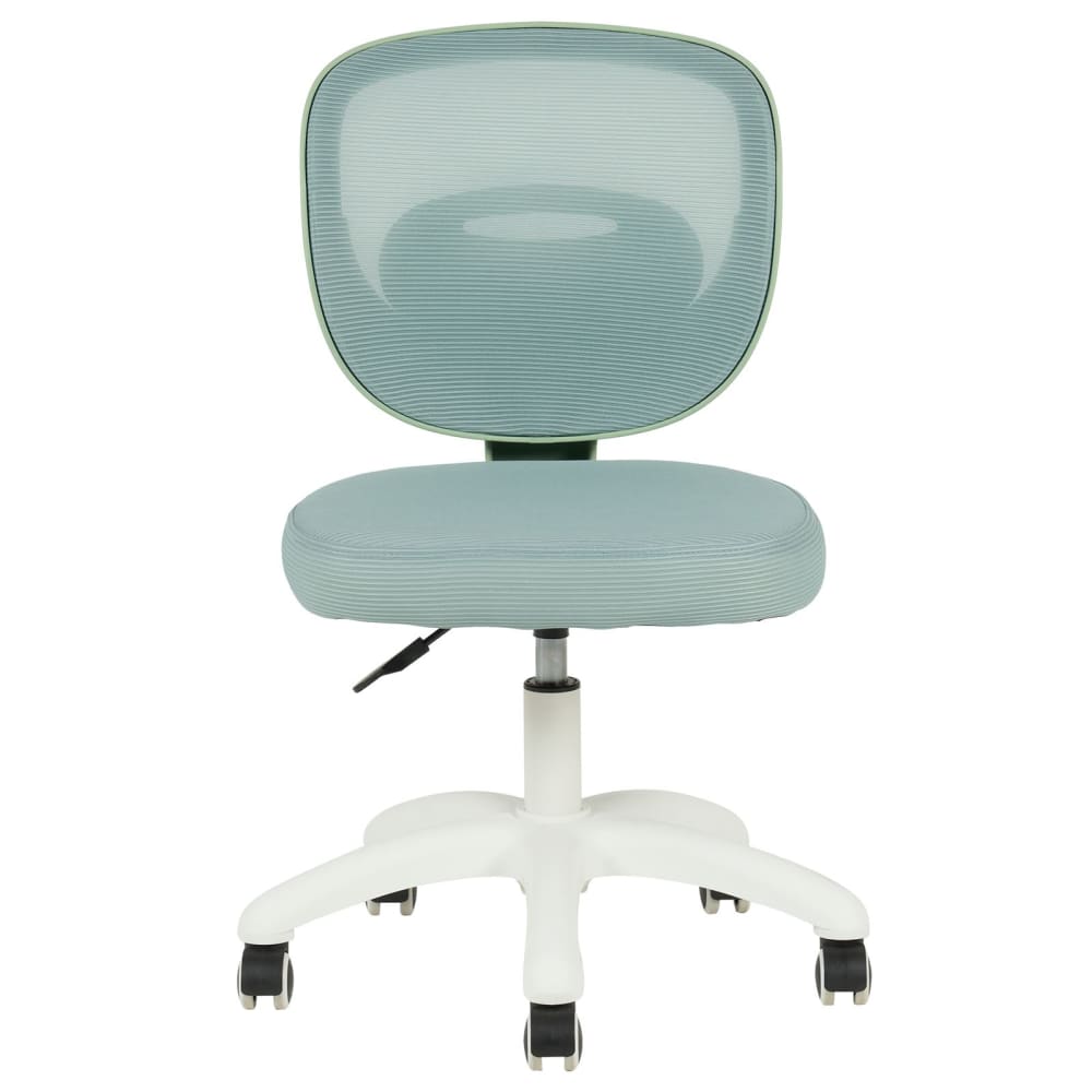 Chaise de bureau enfant sans accoudoirs réglable en hauteur, vert