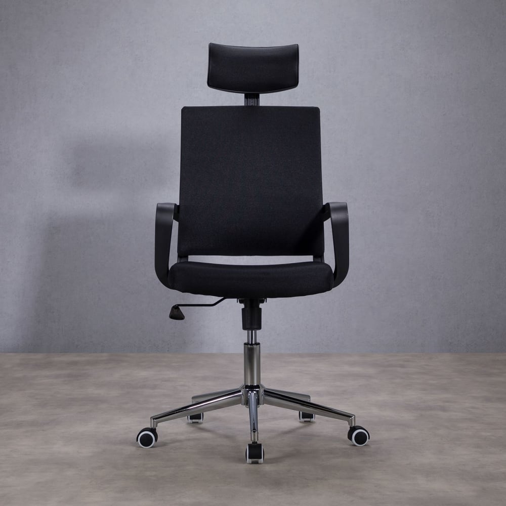Bürodrehstuhl höhenverstellbar, schwarz - Maisons Du Monde