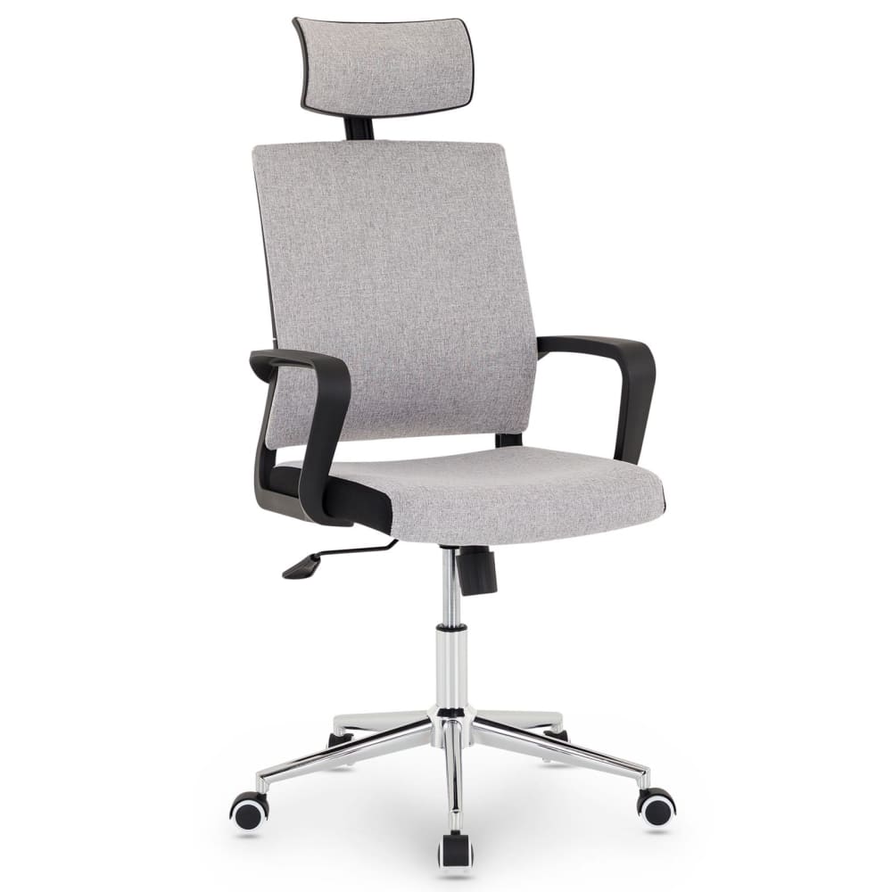 IDIMEX Bürodrehstuhl Höhenverstellbar mit Kippfunktion, grau style modern - Pes - Polyester