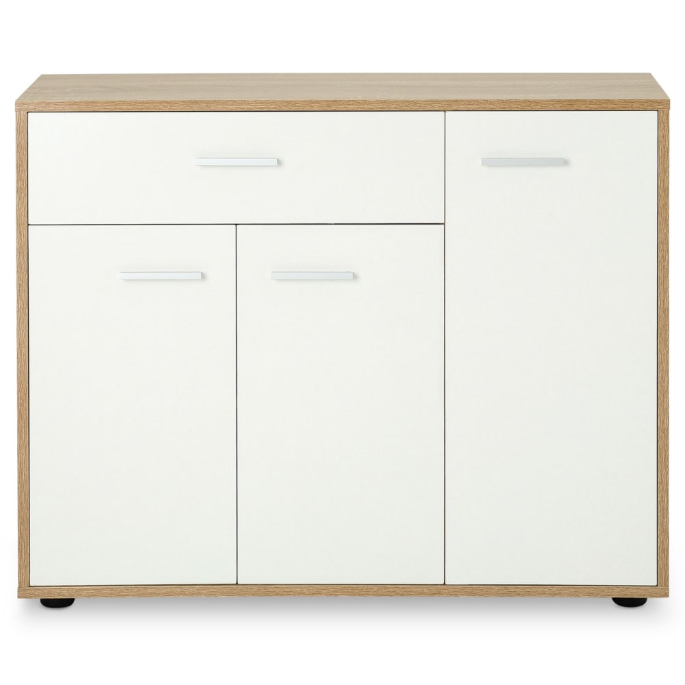 IDIMEX Kommode , Sonoma Eiche/weiß style modern - Spanplatte