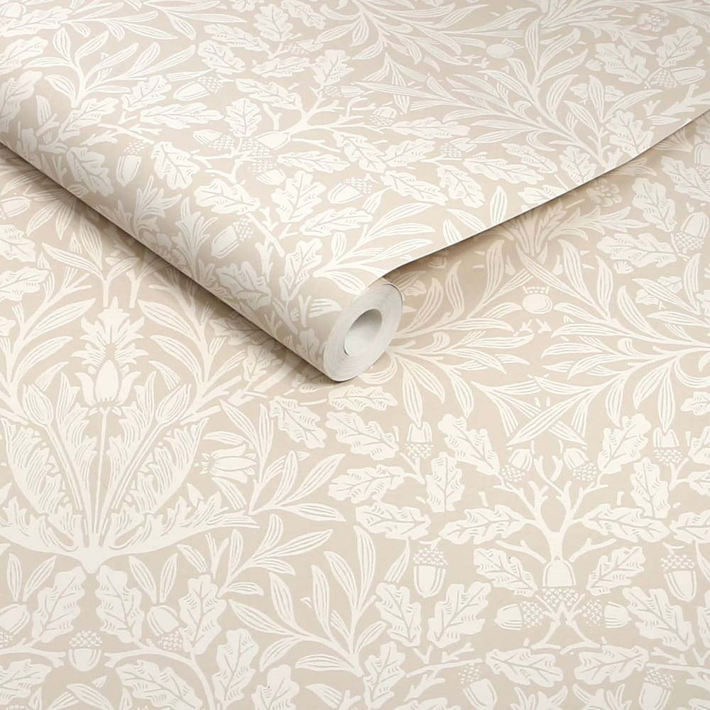 Papier peint beige feuille de chêne 1005x52cm — vue 4