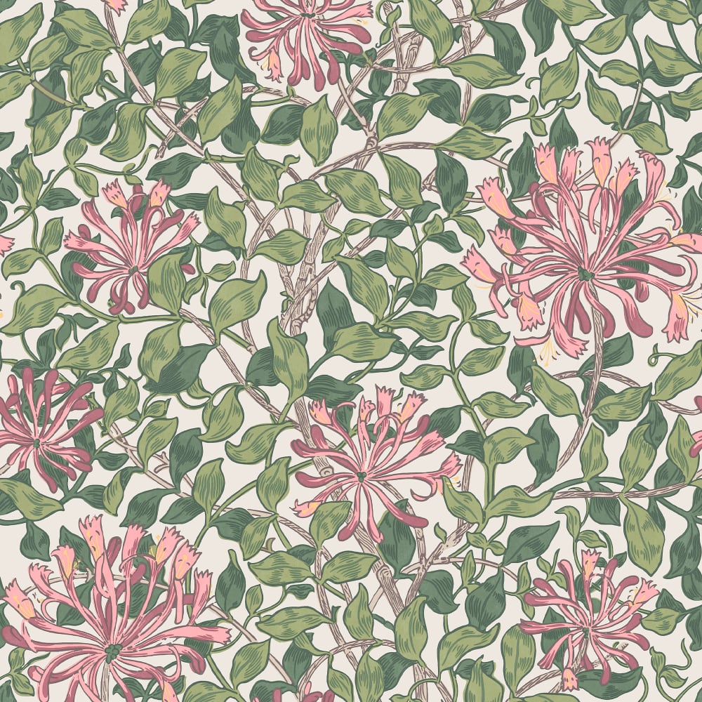 Papier peint rose chèvrefeuille 1005x52cm — vue 3