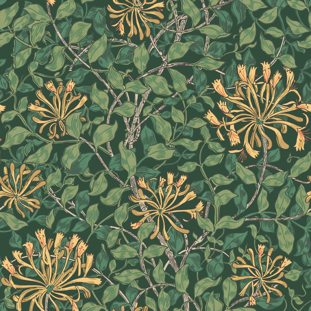 Papier peint vert chèvrefeuille 1005x52cm — vue 3