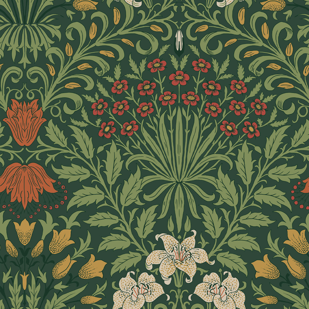 Papier peint vert lys 1005x52cm — vue 3