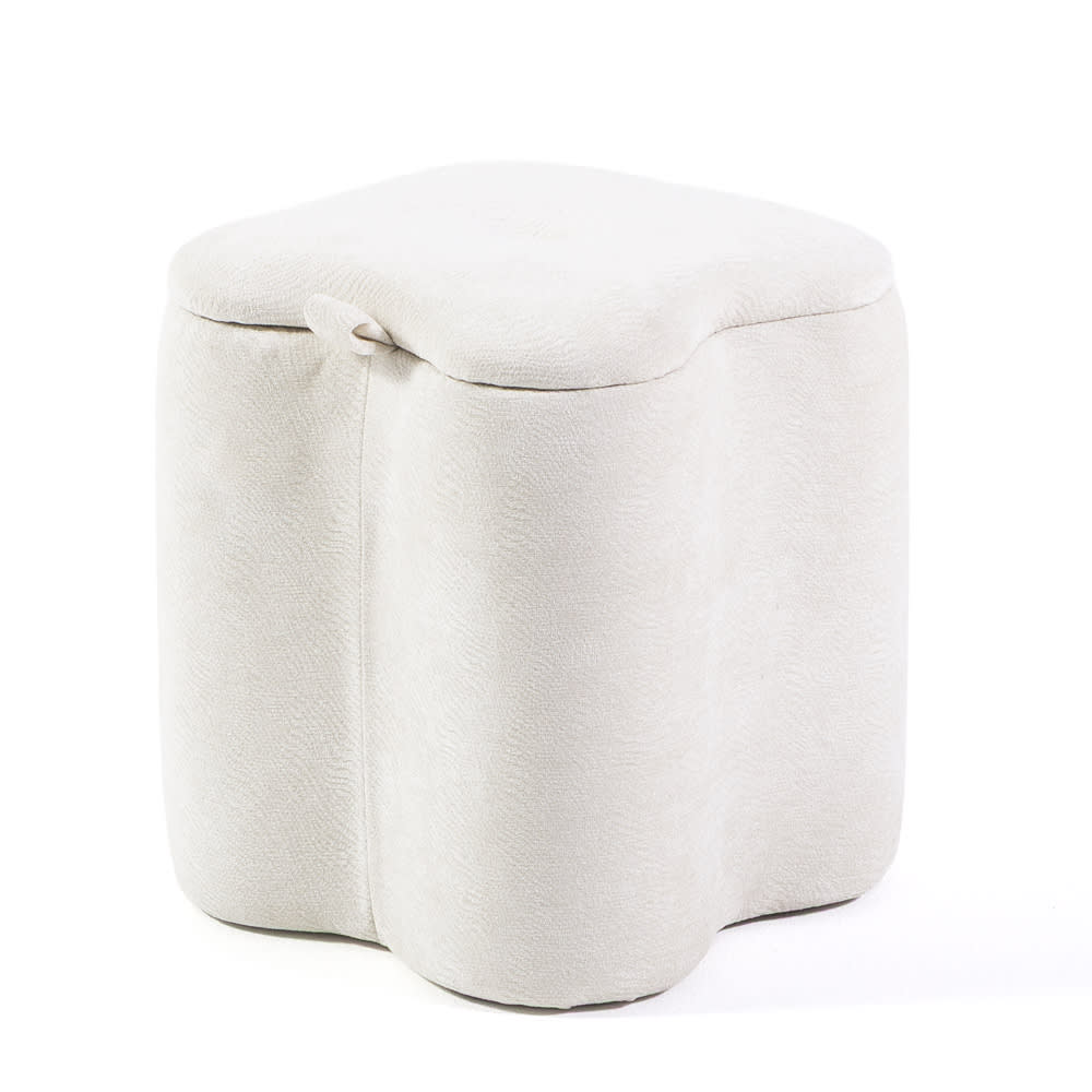 Pouf en velours pailleté