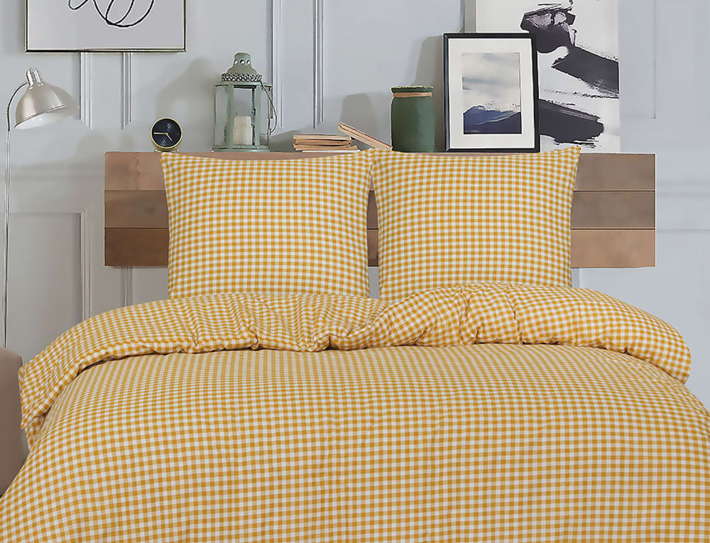 Parure de lit 1 personne 140x200 cm coton imprimé - Maisons du Monde