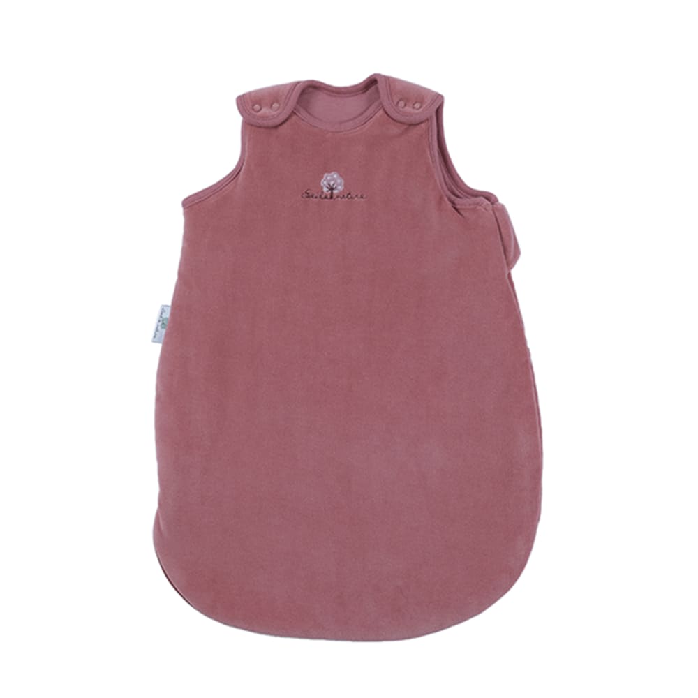 Eveil et Nature Winterschlafsack 55 cm 0-3 Monate TOG 2.5 Bio-Baumwolle style classic chic ROT Öko-Tex Zertifikat BAUMWOLLE Baby