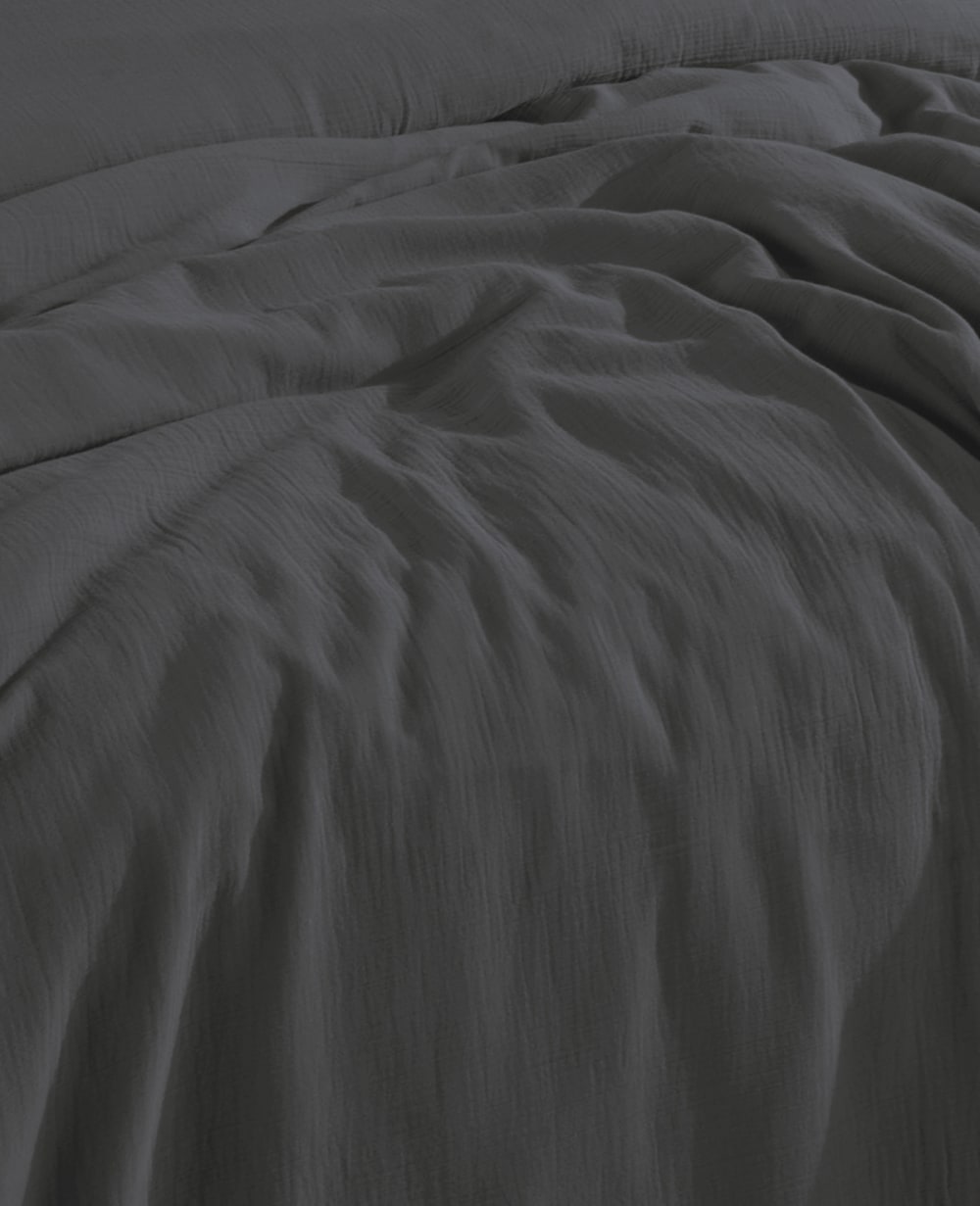 Drap housse 160x200 cm gaze de coton — vue 3