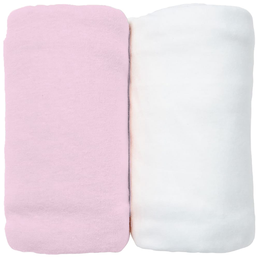 Lot de 2 Draps Housses jersey 40x80 cm Coton bio