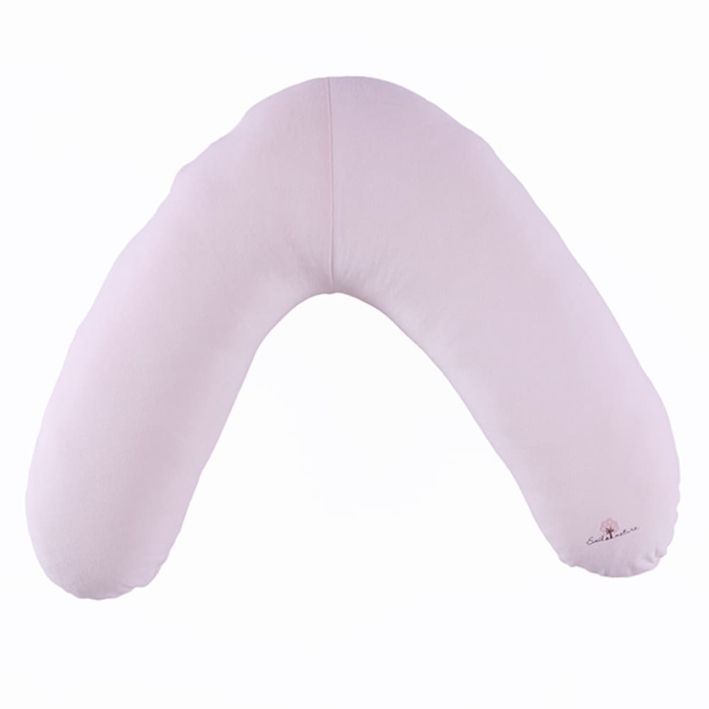 Coussin d'allaitement et de maternité 160 cm  Coton bio velours.