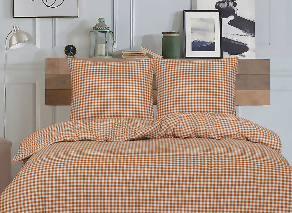 Parure de lit 1 personne 140x200 cm coton imprimé - Maisons du Monde