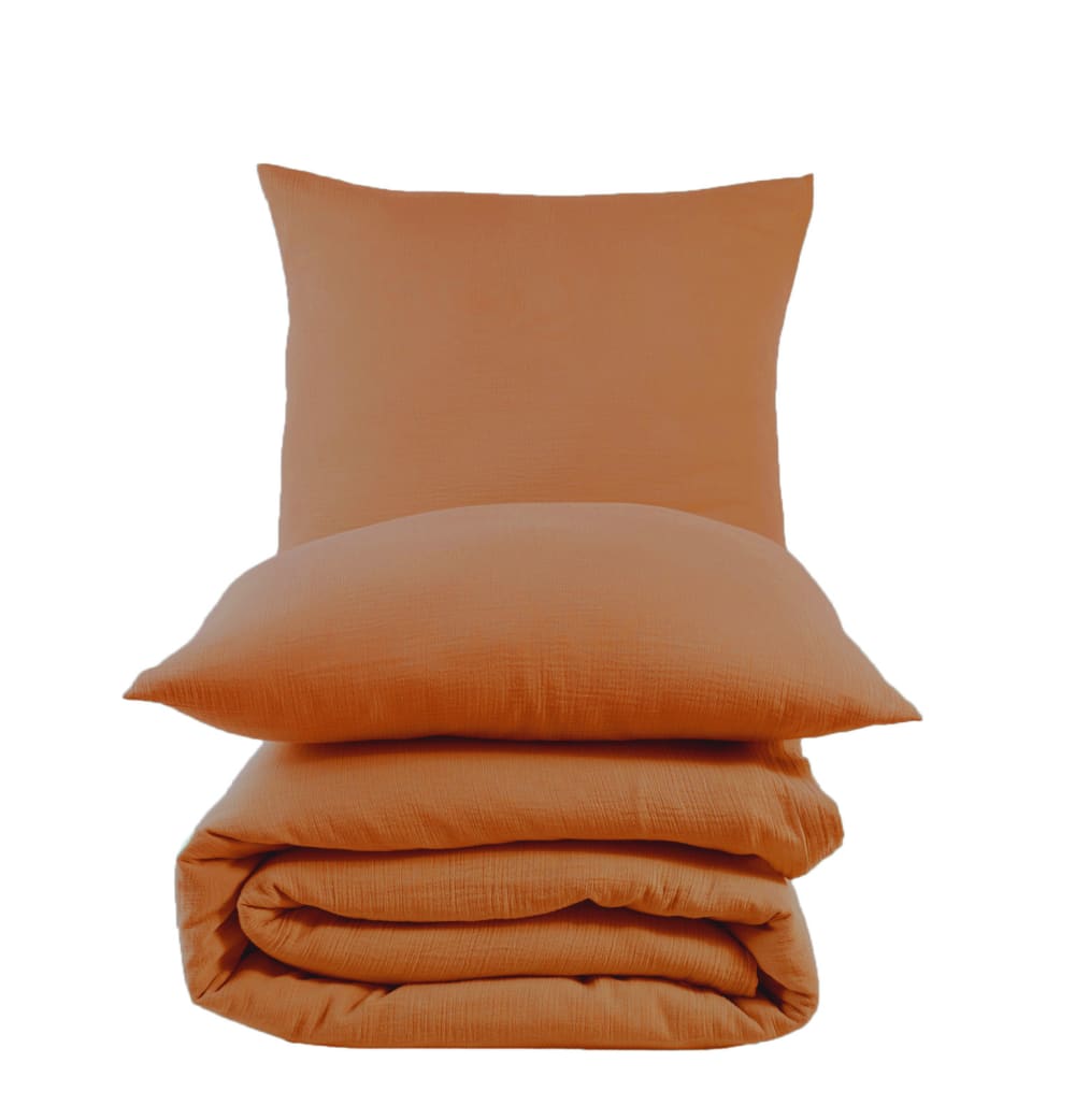 Parure de lit 2 personne 240x220 cm gaze de coton — vue 4
