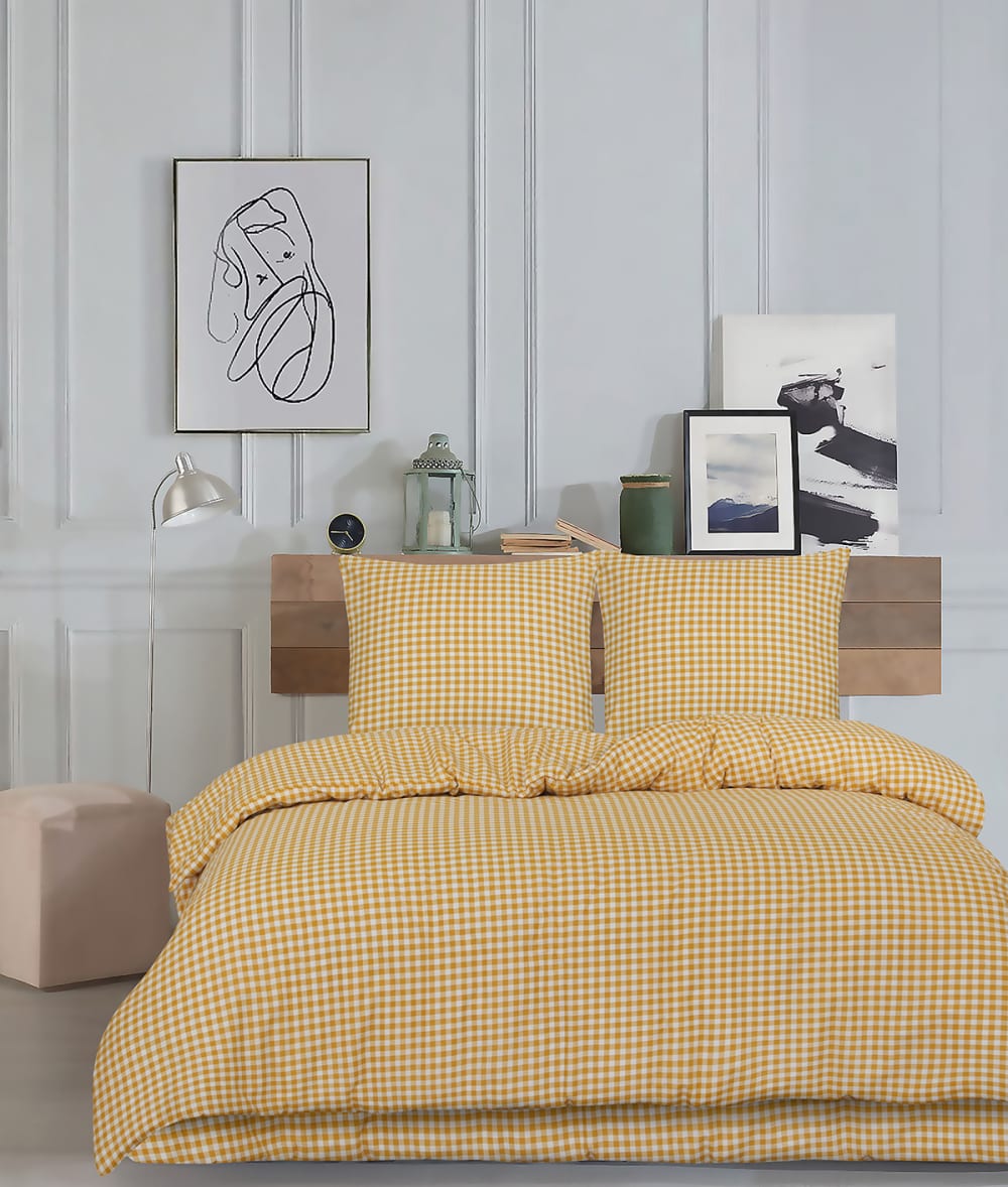 Parure de lit 2 personne 200x200 cm coton imprimé