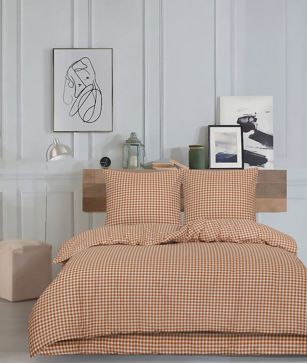 Parure de lit 2 personne 200x200 cm coton imprimé