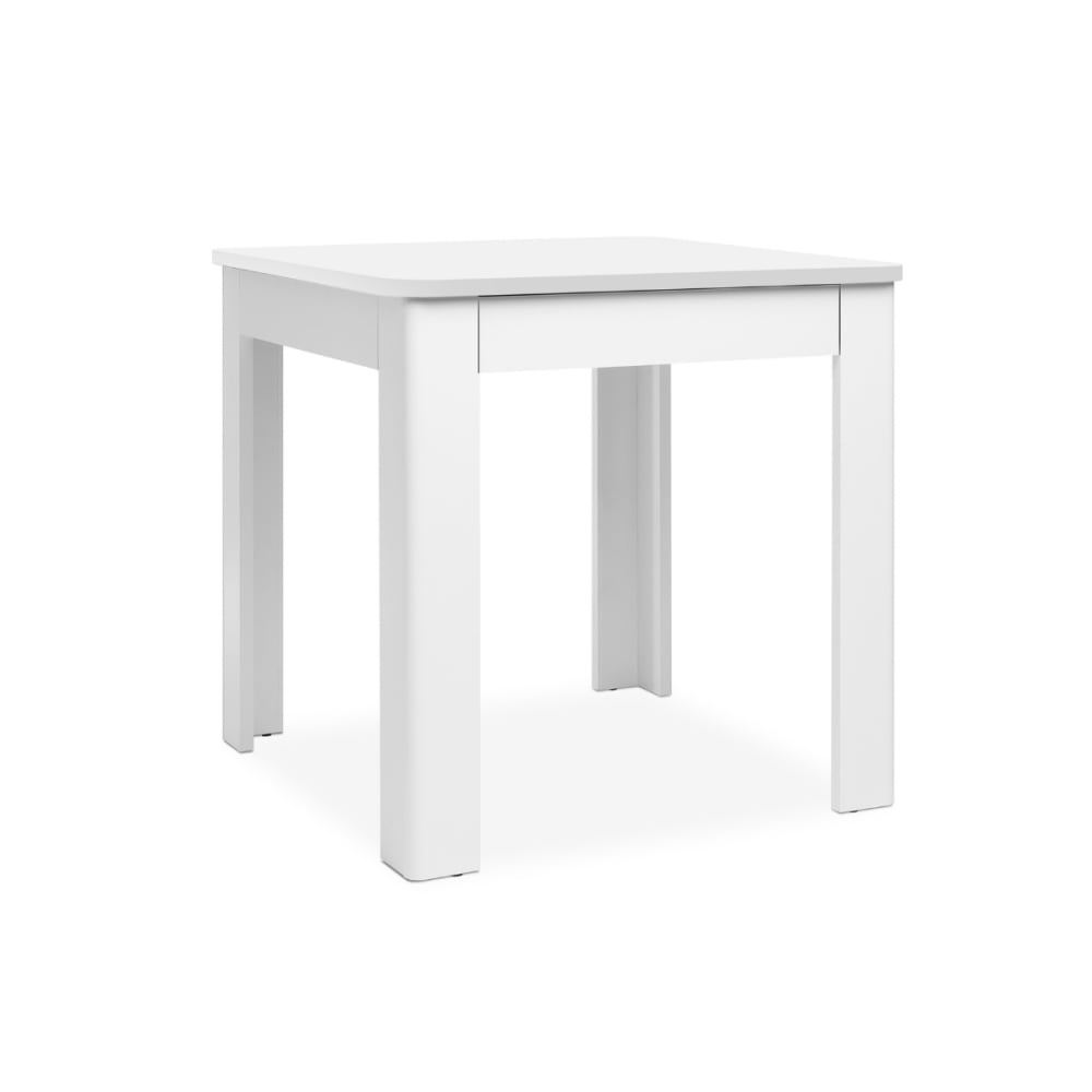 Table à manger avec plateau carré 80x80 cm - Blanc