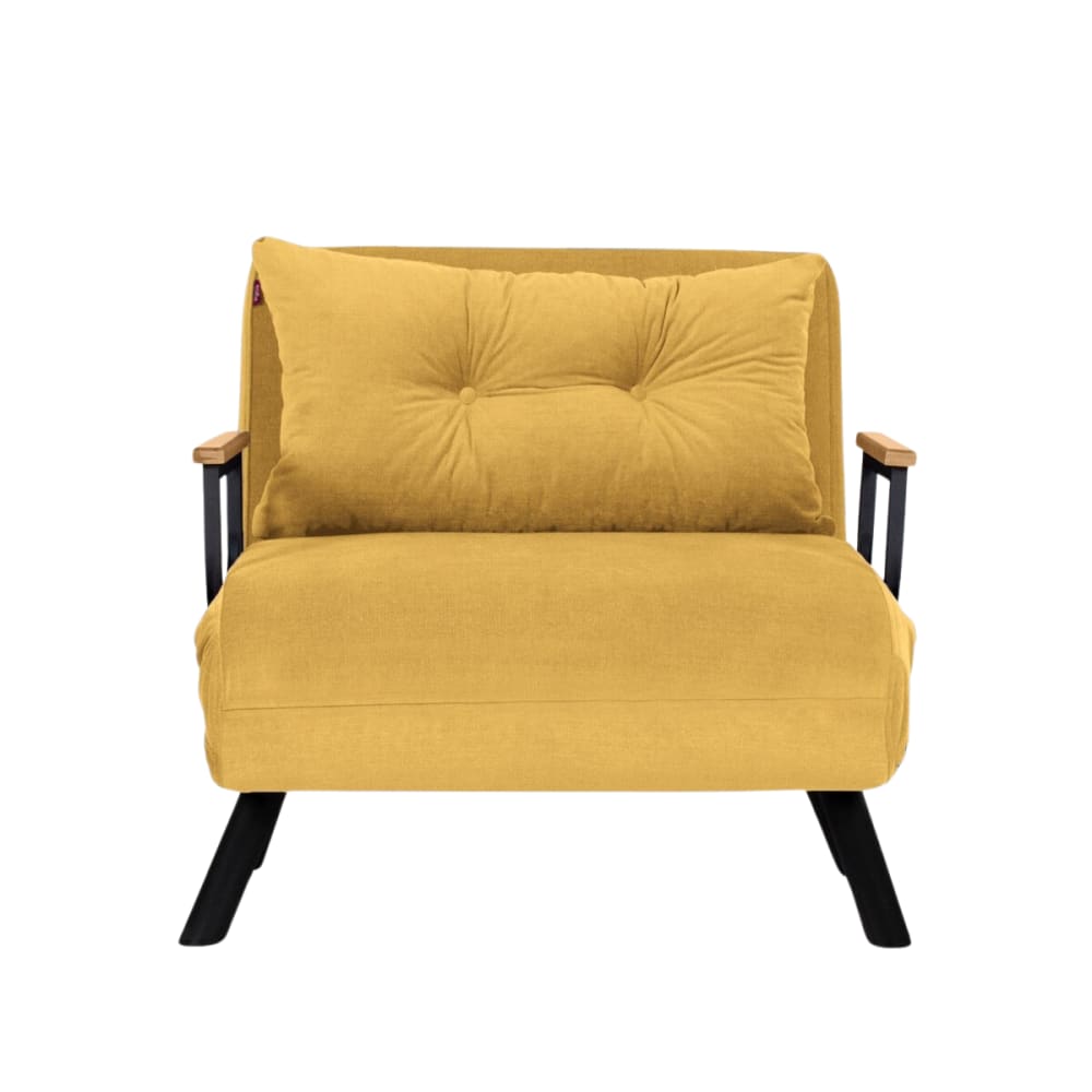 Fauteuil convertible - jaune