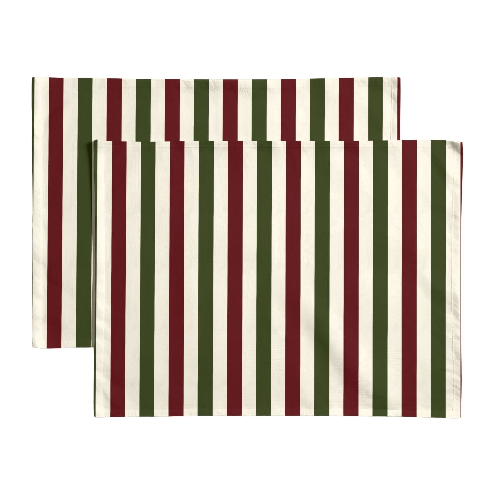 Lot de 2 sets de tables résistant anti-taches multicolore 35x50 cm