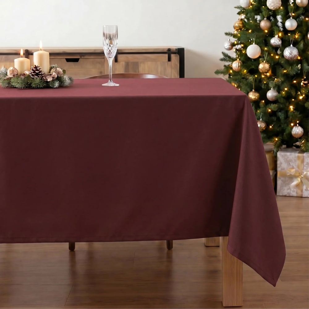 Fleckenabweisende Tischdecke, 100% Baumwolle mehrfarbig 700x155