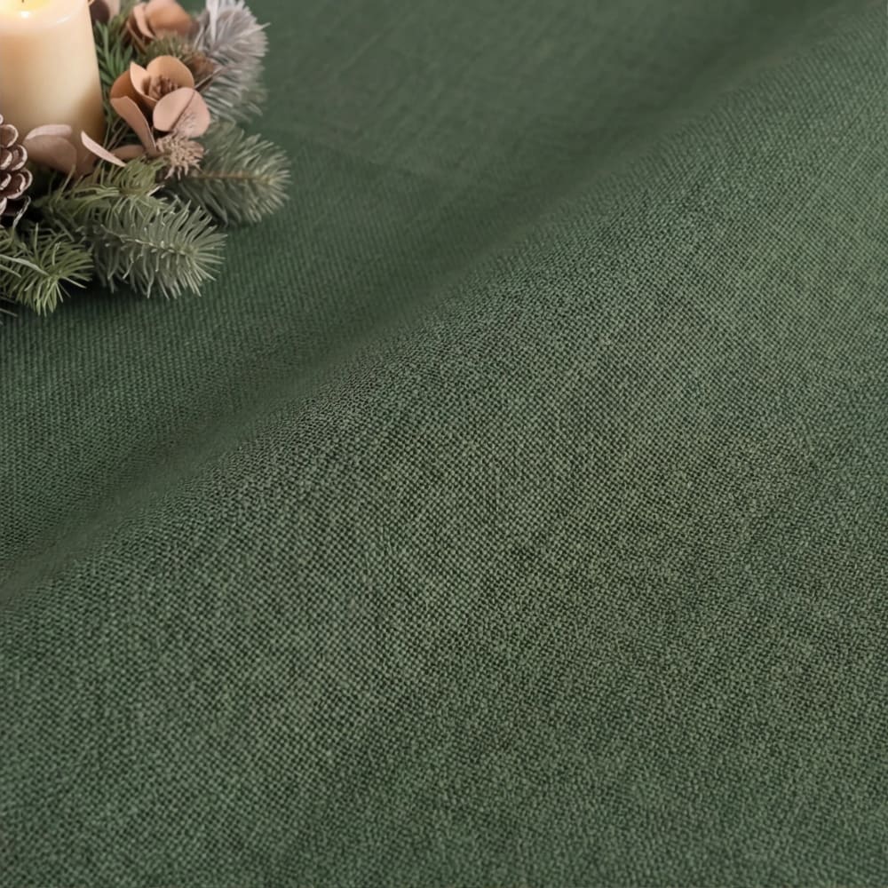 Muare Home Fleckenabweisende Tischdecke, 100% Baumwolle grün 300x155 cm - Baumwolle