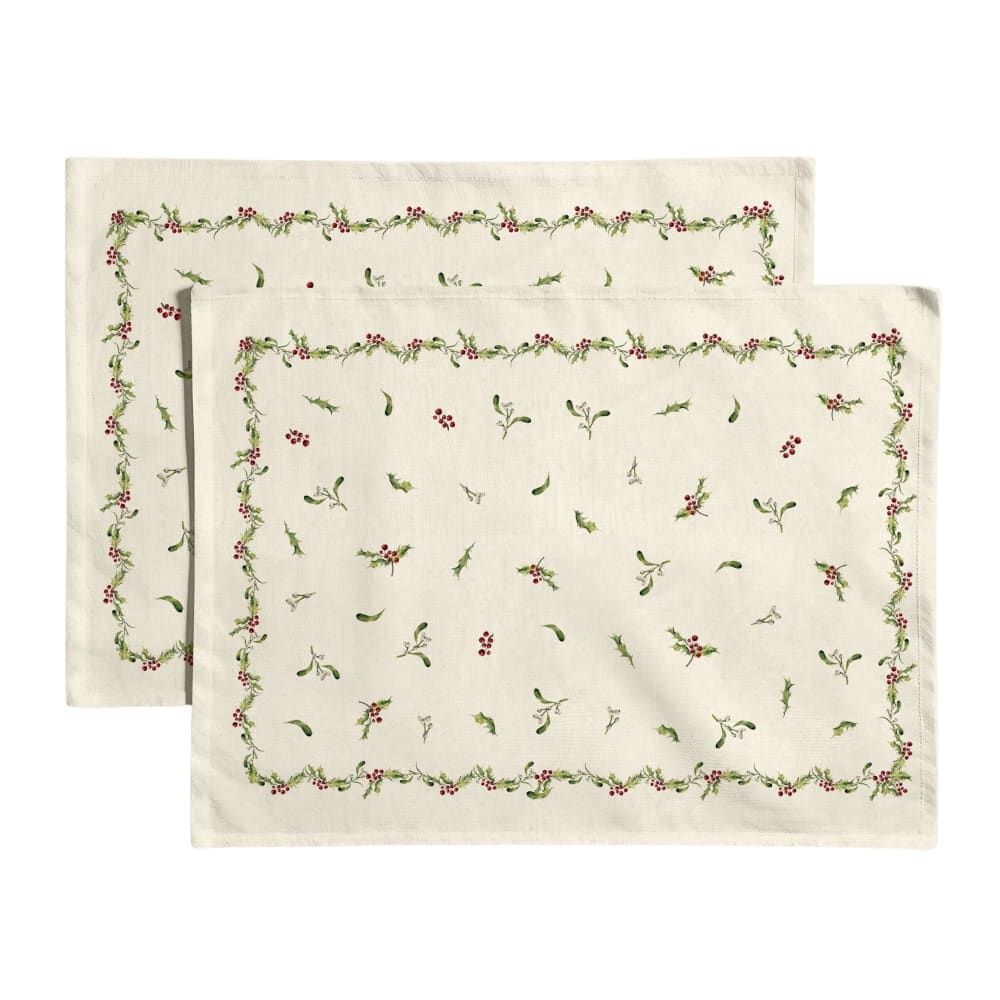 Lot de 2 sets de tables résistant anti-taches multicolore 35x50 cm