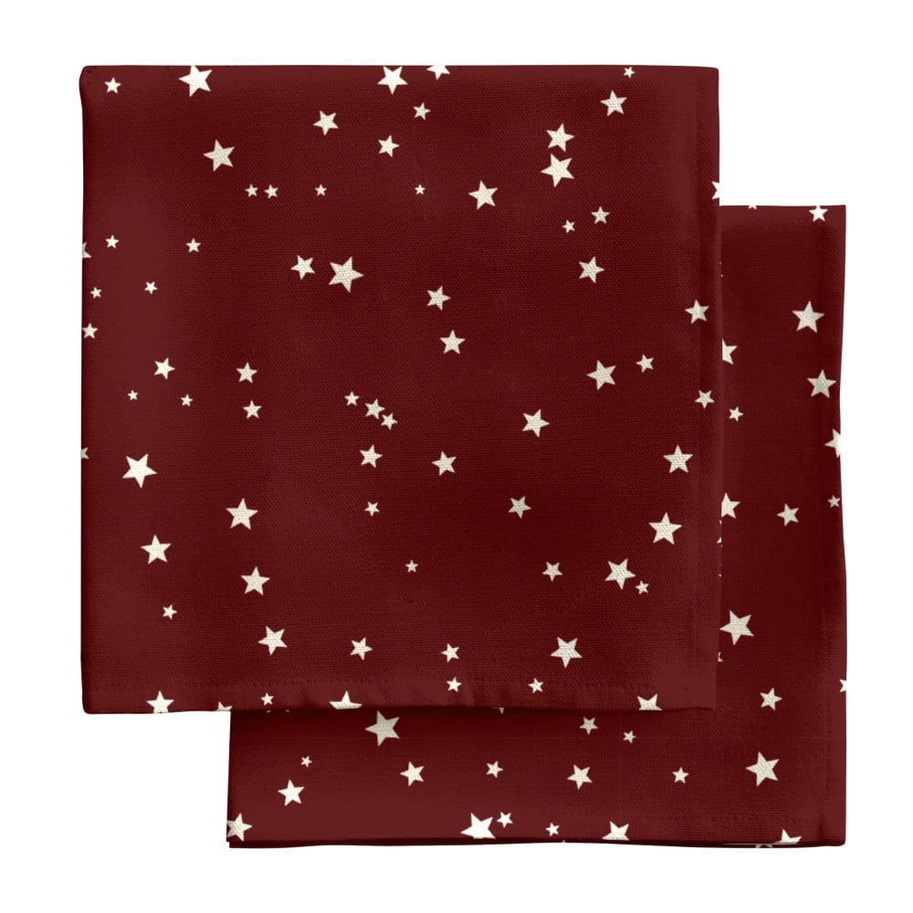 Serviettes 100 % coton (x2) rouge 43x43 cm Serviettes 100 % coton (x2) rouge 43x43 cm