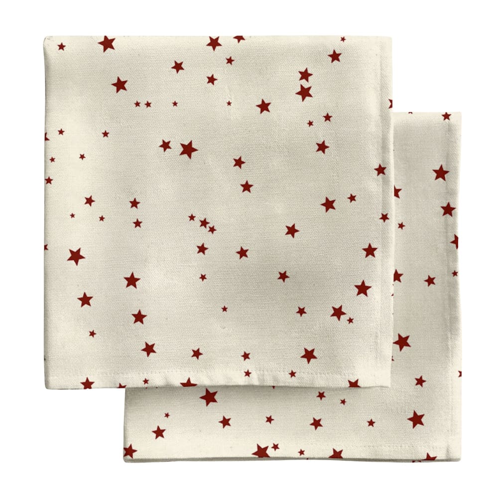 Serviettes 100 % coton (x2) beige 43x43 cm Serviettes 100 % coton (x2) beige 43x43 cm