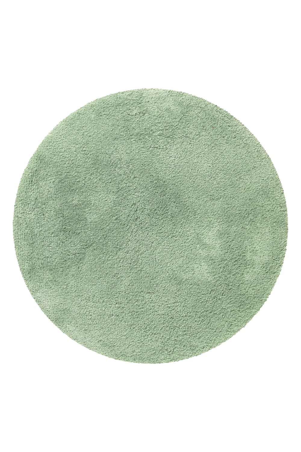 Homie Living Runde Badematte uni aus Polyester lindgrün 90 cm style modern Öko-Tex Zertifikat - Pes - Polyester