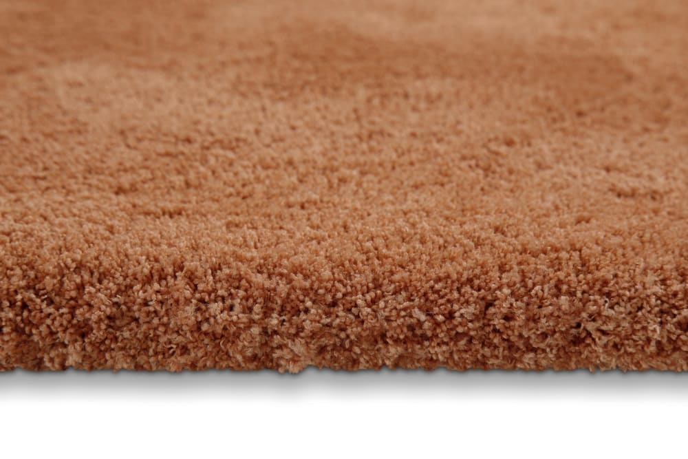 Tapis de bain uni en polyester terre cuite 70x120 — vue 4