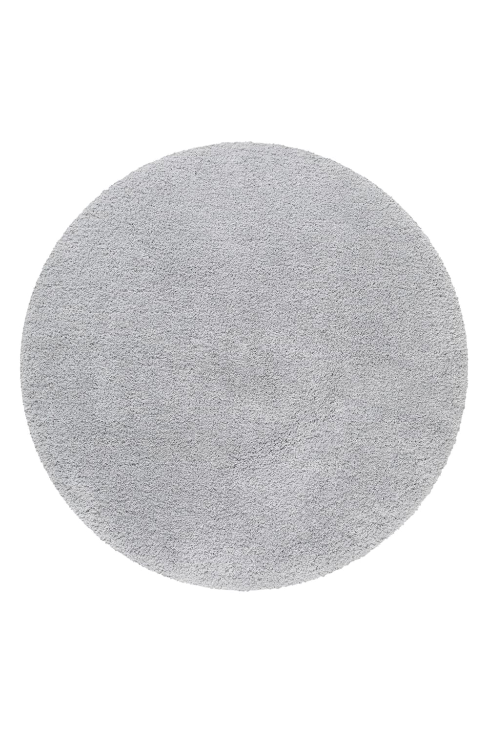 Homie Living Runde Badematte uni aus Polyester hellgrau 90 cm style modern Öko-Tex Zertifikat - Pes - Polyester