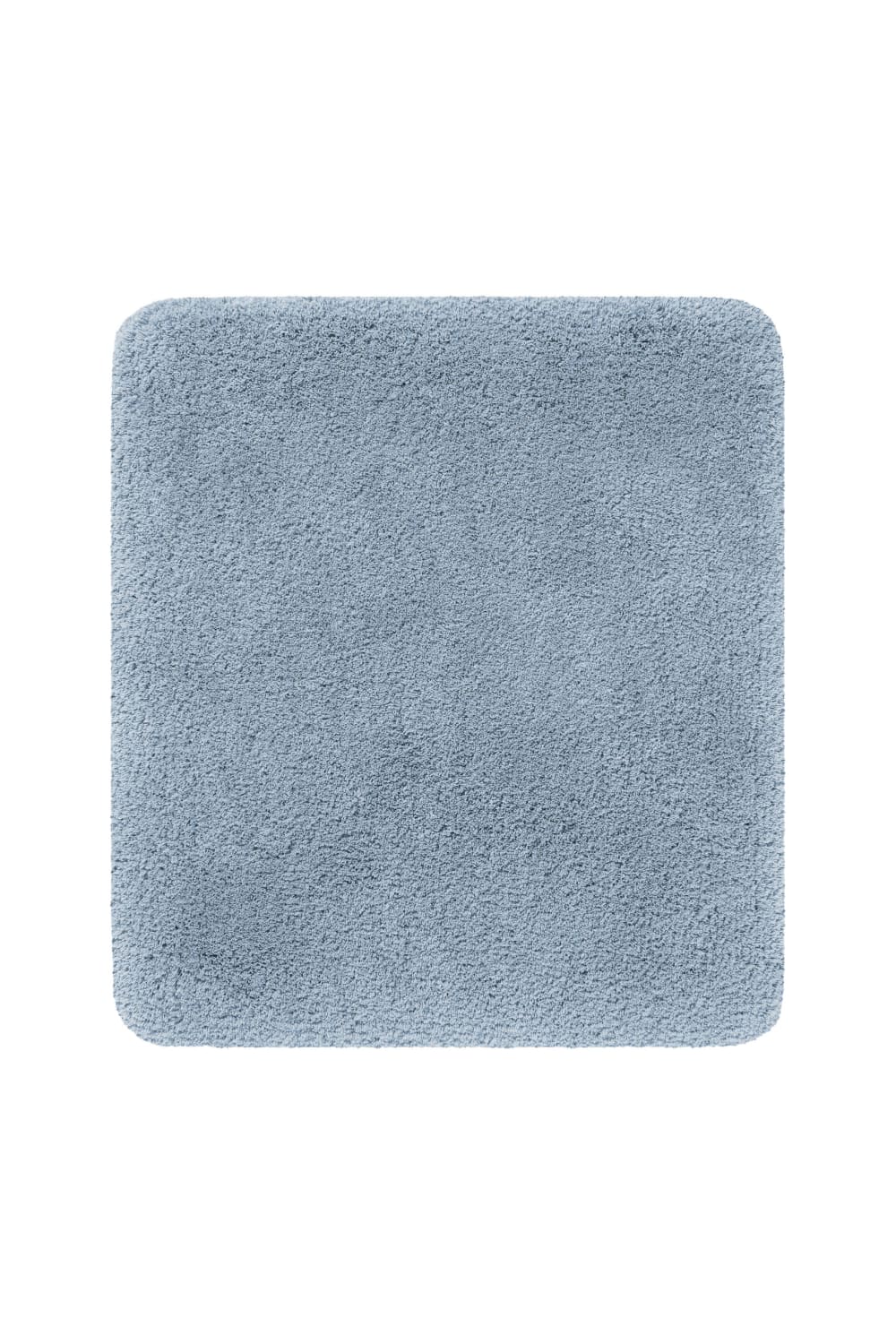 Tapis de bain uni en polyester bleu gris 55x65 Tapis de bain uni en polyester bleu gris 55x65