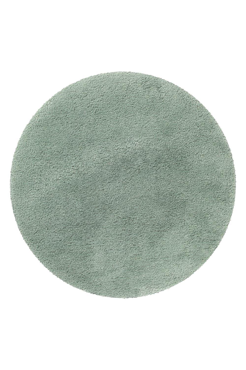 Homie Living Runde Badematte uni aus Polyester salbeigrün 90 cm style modern Öko-Tex Zertifikat - Pes - Polyester