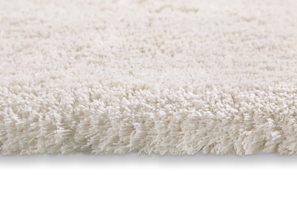 Tapis de bain uni en polyester ivoire 70x120 — vue 4