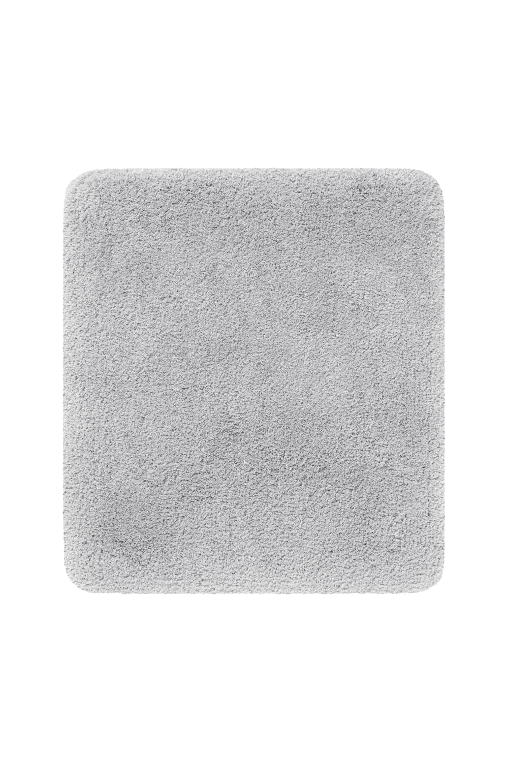 Tapis de bain uni en polyester gris clair 55x65 Tapis de bain uni en polyester gris clair 55x65