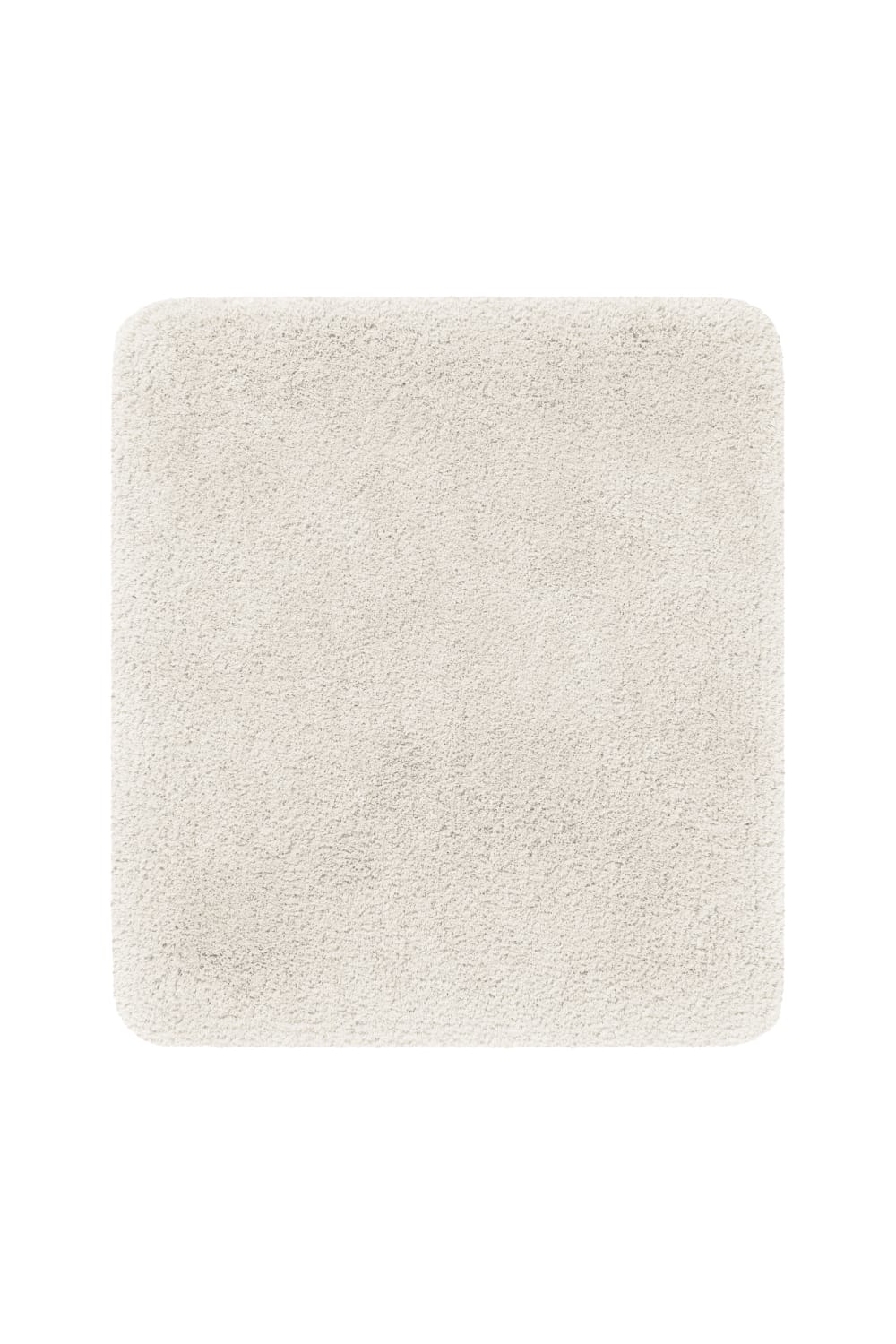 Tapis de bain uni en polyester ivoire 55x65