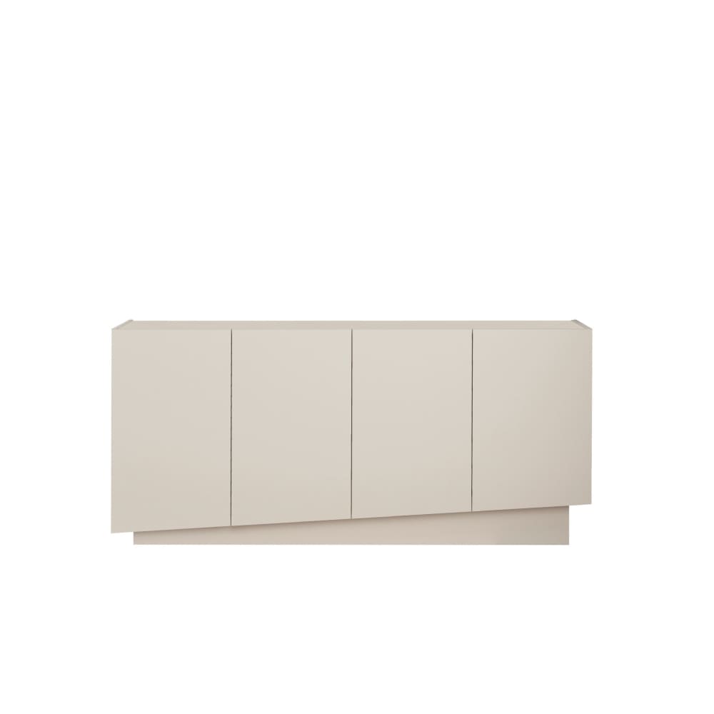 Buffet 4 portes 160 cm effet bois cachemire