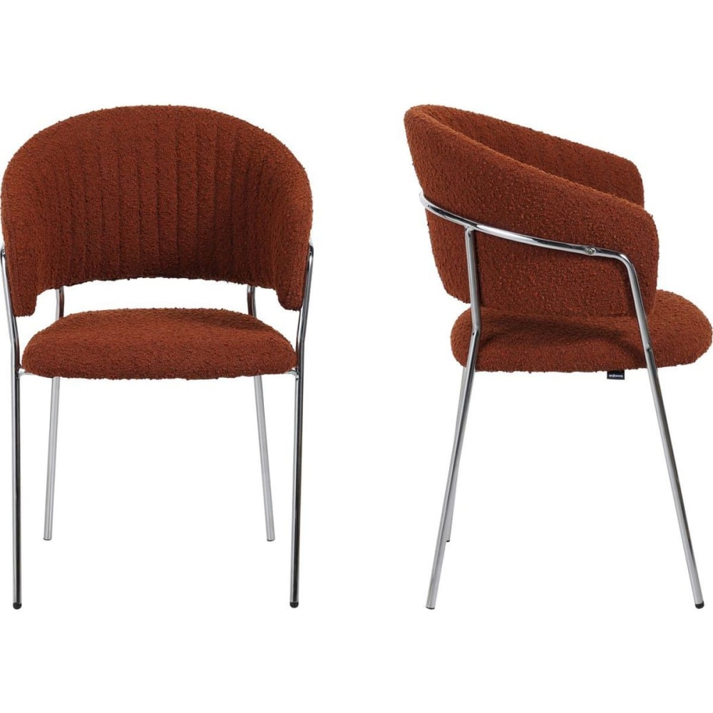 Lot de 2 chaises en tissu