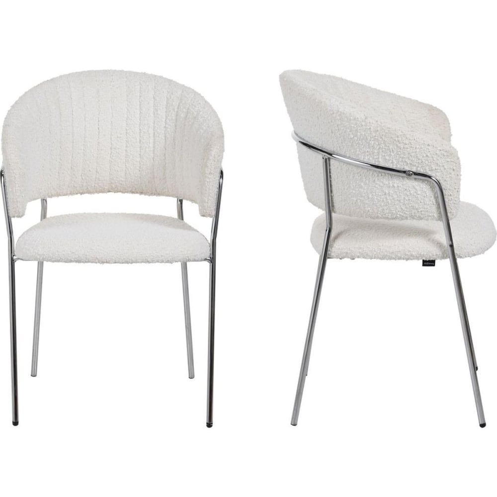 Lot de 2 chaises en tissu