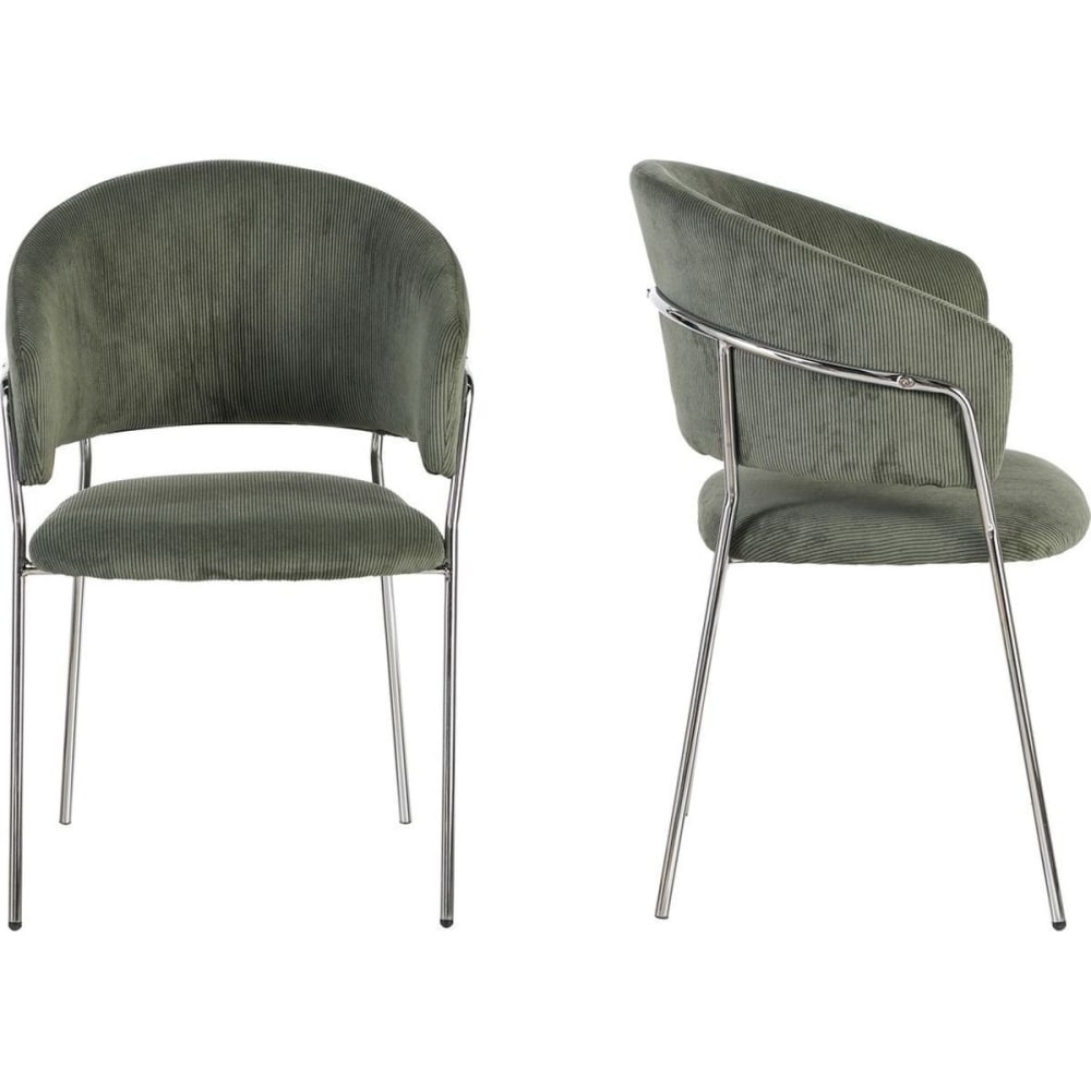 Lot de 2 chaises en velours