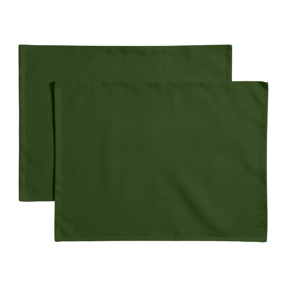 Lot de 4 sets de tables résistant anti-taches vert 35x50 cm Lot de 4 sets de tables résistant anti-taches vert 35x50 cm