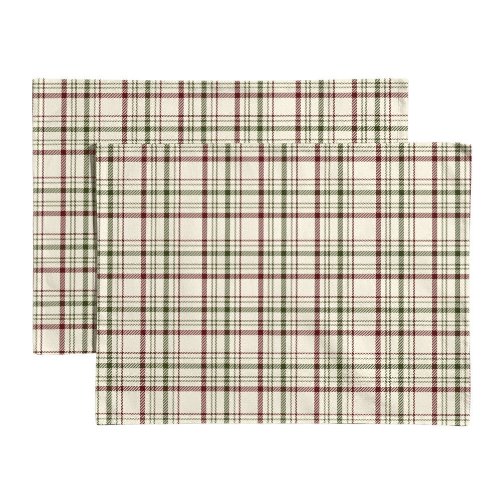 Lot de 4 sets de tables résistant anti-taches multicolore 35x50 cm
