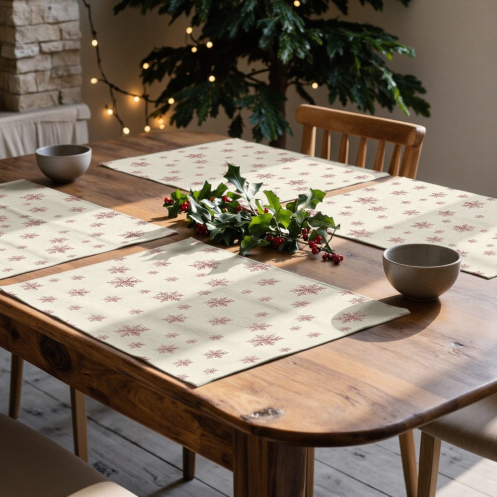 Fleckenabweisende Tischset (x4) rot 35x50 cm - Maisons Du Monde