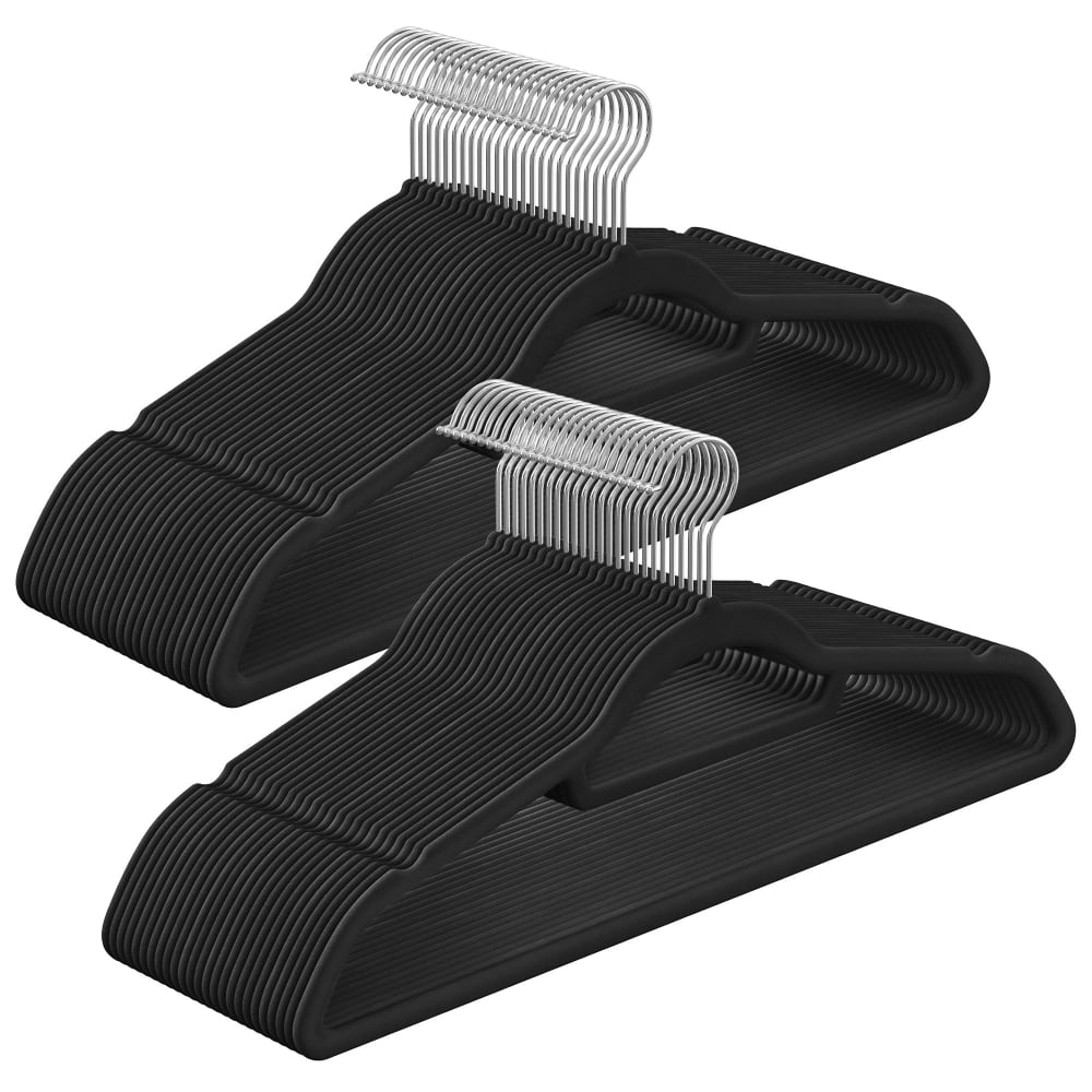 Cintres en velours lot de 50 abc plus flocage noir