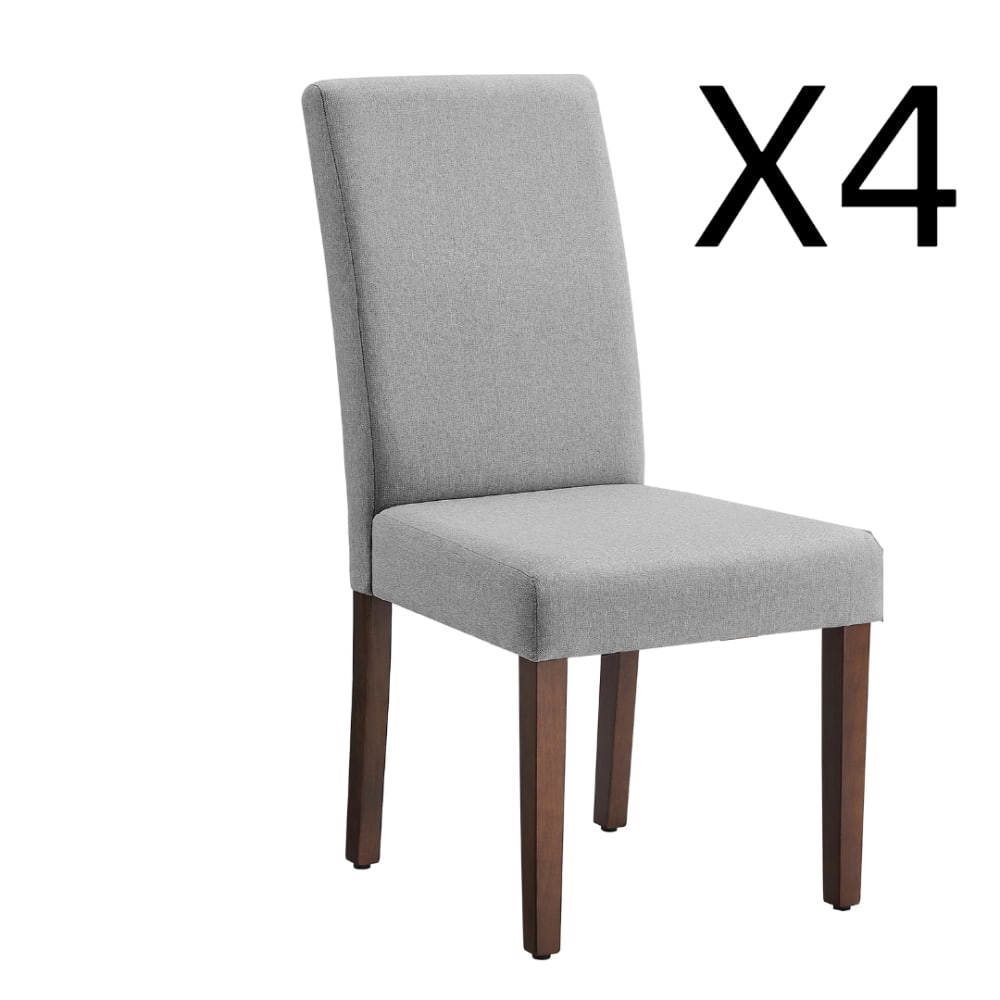 lot 4 chaises salle - gris