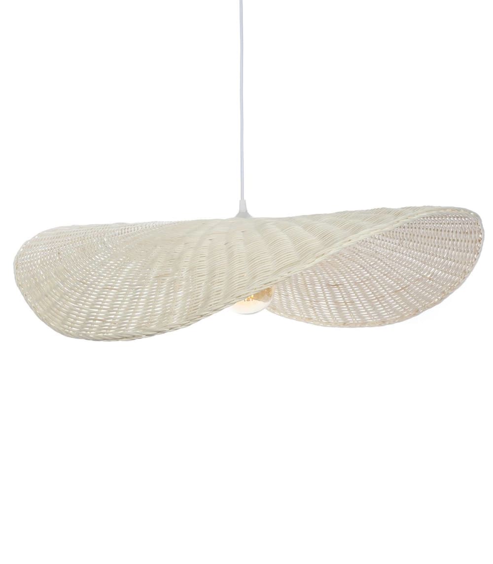 suspension+en+rotin+blanc,+d.78+cm