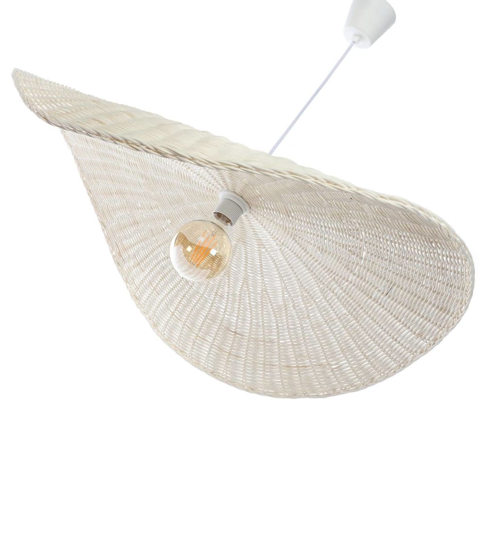 Suspension en rotin blanc, d.78 cm — vue 4