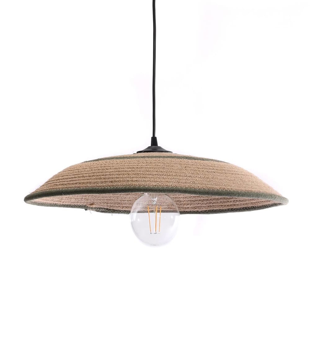 Suspension en jute vert, d.50 cm